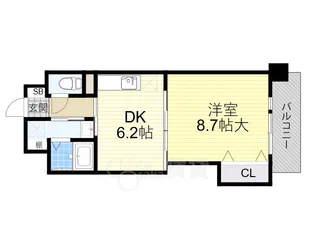 サウスアルカディア【1階】の間取り