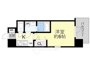 大阪府大阪市西淀川区姫里2丁目【マンション】の間取り
