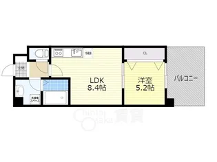トリニティ小戸【2階】の間取り