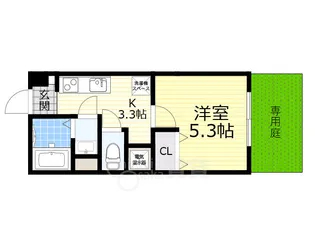 アウル豊島北【1階】の間取り
