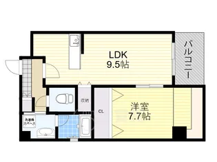 大阪府大阪市淀川区西中島1丁目【マンション】の間取り
