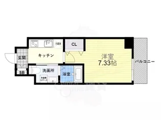 エルプレイス千里中央【4階】の間取り