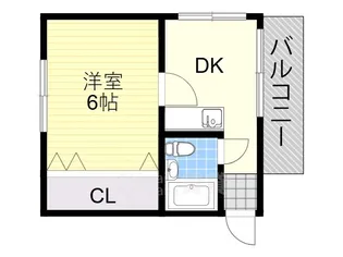 蛍池メゾン都【1階】の間取り