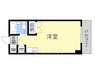 東明マンション江坂【6階】の間取り