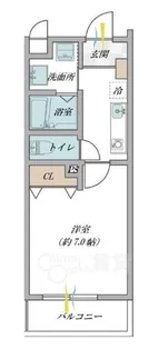 プルメリア阪大前【2階】の間取り