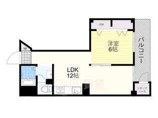 パルムハウス曽根【2階】の間取り