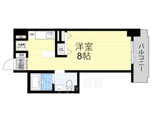 アプリーレ京町堀【6階】の間取り