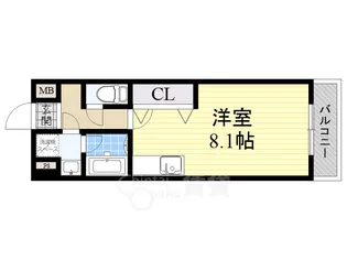 大阪府吹田市江の木町【マンション】の間取り