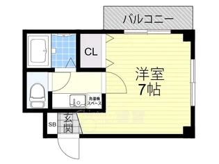 大阪府吹田市山田東1丁目【マンション】の間取り
