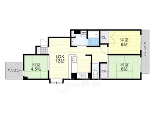 箕面サウンドヒルズ【7階】の間取り