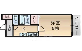シェルビュー【4階】の間取り