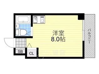 カーサ鹿谷【3階】の間取り