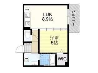 ARCA豊中蛍池【1階】の間取り