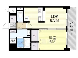 ザ・ロイヤル【6階】の間取り