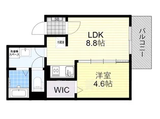 ARCA豊中蛍池【1階】の間取り
