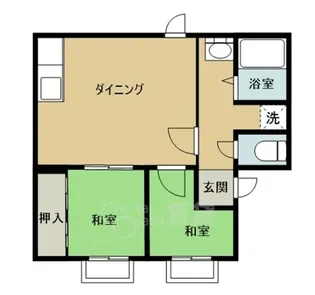 富士ハイツ【2階】の間取り