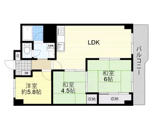 千里グリーンマンション【5階】の間取り
