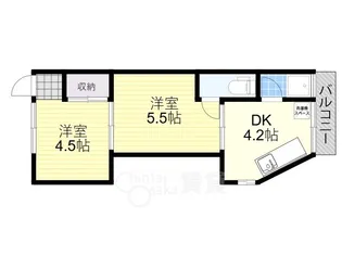 柏里ハイツ【3階】の間取り