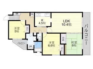 ハイム豊中上野東【1階】の間取り