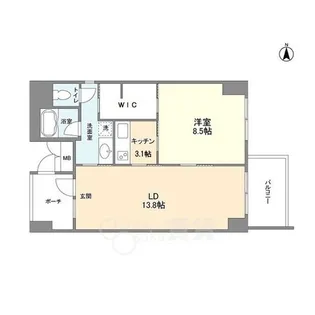 F-studio VERONICA【6階】の間取り