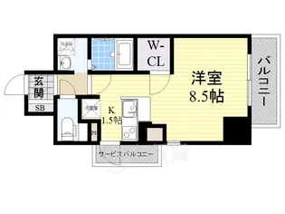 アンソレイユ【2階】の間取り