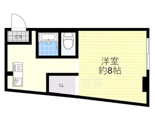 奥内土佐堀西マンション【7階】の間取り