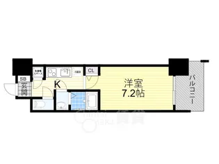 スペーシア江坂広芝町【10階】の間取り