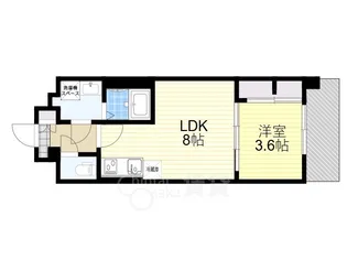 Alivis緑橋【2階】の間取り