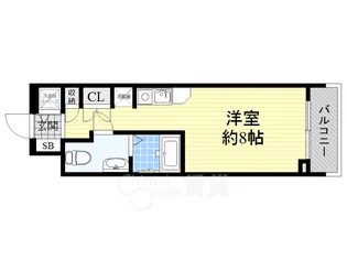 エスリード御堂筋梅田【2階】の間取り