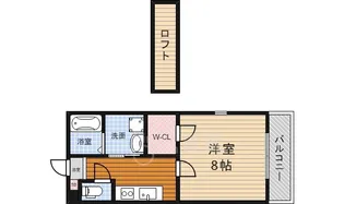 大阪府豊中市刀根山元町【アパート】の間取り