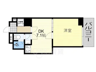 ネオハイツ第3新大阪【7階】の間取り