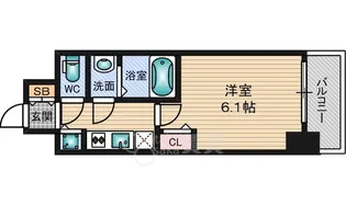 プレサンス新大阪ザ・シティ【8階】の間取り