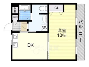 シャルレ服部【4階】の間取り