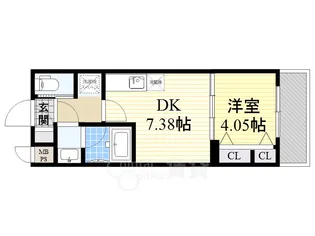 ガレリア大阪空港2【1階】の間取り