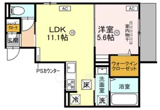 レジェンドコート大宮【2階】の間取り