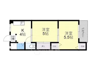 グレイス川西南館【3階】の間取り