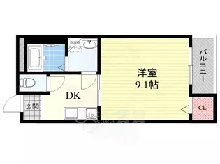 ハイマートセンリ【4階】の間取り