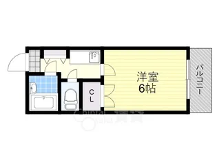 ハイツ山口【1階】の間取り