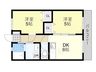 ガーデンハイツ刀根山【1階】の間取り