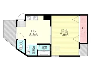 パーラム淡路【2階】の間取り