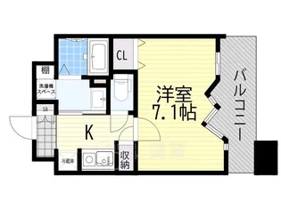 アーバンウェル茨木【6階】の間取り