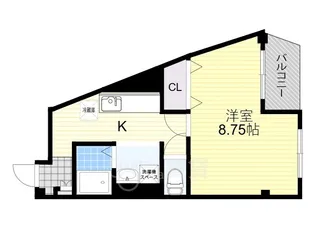 大阪府大阪市東淀川区豊新3丁目【マンション】の間取り