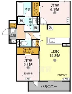 D-residence大島町【2階】の間取り