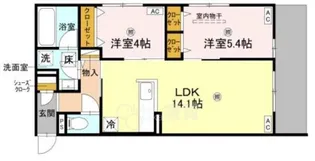 D-residence宇保町【1階】の間取り
