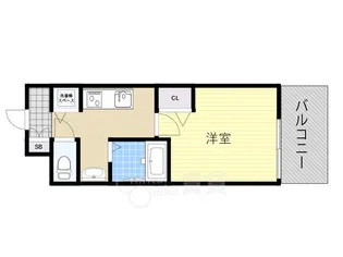 アスヴェル新北野モスト【6階】の間取り