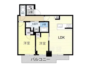 シエリアタワー大阪堀江【29階】の間取り