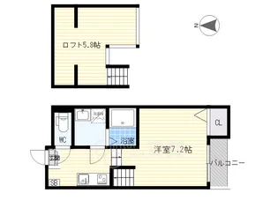 フェリーチェRSK【2階】の間取り