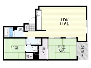 清風マンション【3階】の間取り