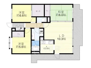 グランドメゾン万博公園南【8階】の間取り