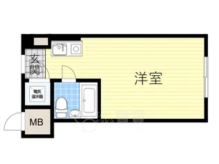 ステュディオ新御堂【8階】の間取り